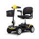 4 Wheel Mobility Scooter Powered Wheelchair Electric Device Compact Travel Use