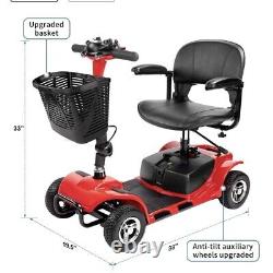 4 Wheel Mobility Scooter With Folding Electric Powered Wheelchair Device Seniors