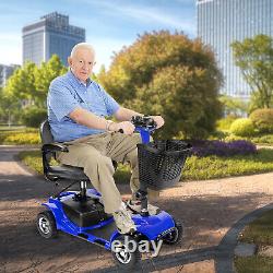 4 Wheel Power Mobility Scooter Heavy Duty Travel Wheel Chair Electric with Light