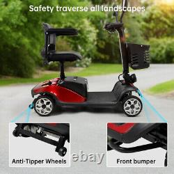 4 Wheels Elderly Seniors Electric Mobility Scooter Electric Powered Wheelchair R