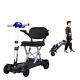 4 Wheels Foldable Travel Mobility Scooter Power Wheelchair Electric Home Travel