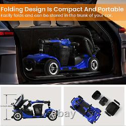 4 Wheels Folding Mobility Scooter Heavy Duty Electric Wheelchair All Terrain New