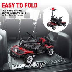 4 Wheels Folding Mobility Scooters Power Wheelchairs Electric Long Range Travel