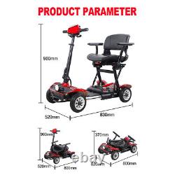 4 Wheels Folding Mobility Scooters Power Wheelchairs Electric Long Range Travel