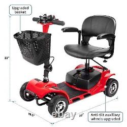 4 Wheels Mobility Power Scooter Electric Folding for Seniors Travel Wheelchairs