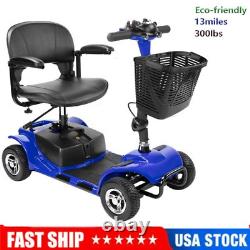 4 Wheels Mobility Scooter, Electric Powered Wheelchair Device for Travel, Adults