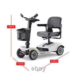 4 Wheels Mobility Scooter Electric Powered Wheelchair for Travel Adults Elderly