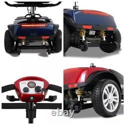 4 Wheels Mobility Scooter Electric Wheelchair Foldable Lightweight Adults Travel