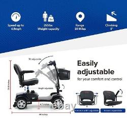 4 Wheels Mobility Scooter Electric Wheelchair Foldable Lightweight Adults Travel