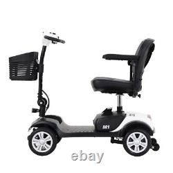 4 Wheels Mobility Scooter Power 300 lbs Wheel Chair Electric Device Compact 300W