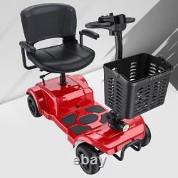 4 Wheels Mobility Scooter Power Wheel Chair Electric Device Compact for Travel