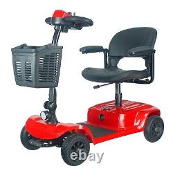 4 Wheels Mobility Scooter Power Wheel Chair Electric Device Compact for Travel