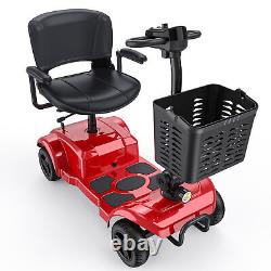 4 Wheels Mobility Scooter Power Wheel Chair Electric Device Compact for Travel