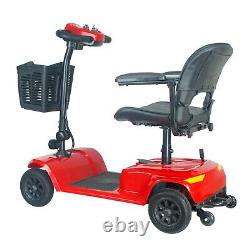 4 Wheels Mobility Scooter Power Wheel Chair Electric Device Compact for Travel