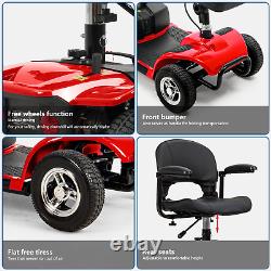 4 Wheels Mobility Scooter Power Wheel Chair Electric Device Compact rechargeable