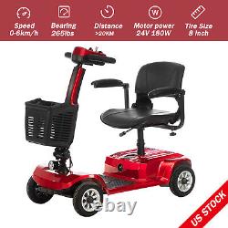 4 Wheels Mobility Scooter Power Wheelchair Electric Scooters Home Travel