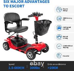 4 Wheels Mobility Scooter Power Wheelchair Electric Scooters Home Travel NEW