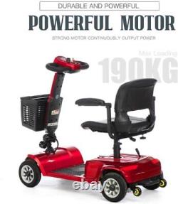 4 Wheels Mobility Scooter Power Wheelchair Electric Scooters Travel USA 2024