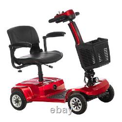 4 Wheels Mobility Scooter Power Wheelchair Folding Electric Scooters Travel