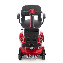 4 Wheels Mobility Scooter Power Wheelchair Folding Electric Scooters Travel 5l1x