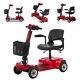 4 Wheels Mobility Scooter Power Wheelchair Folding Electric Scooters Travel 5loc