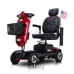 4 Wheels Mobility Scooter Power Wheelchair Folding Electric Scooters with Lights