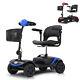 4 Wheels Mobility Scooters Folding Wheelchair Electric Device Compact For Travel