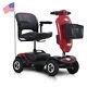 4 Wheels Portable Electric Mobility Scooter Power Wheel Chair Device Foldable