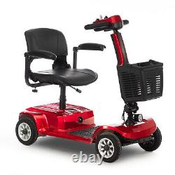 4 Wheels Portable Folding Electric Travel Scooter Power Wheelchair Scooter