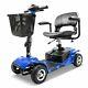 4 Wheels Power Mobility Scooter Wheel Chair Electric Device Compact For Travel