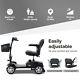 4 Wheel Electric Power Mobility Scooter Transport Travel Wheel Chair Lightweight