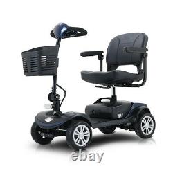 4 wheel Electric Power Mobility Scooter Transport Travel Wheel Chair Lightweight