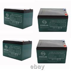 4x 12V 12AH Battery 6DZM12 for Electric Mobility Scooter Wheelchair Go kart Quad