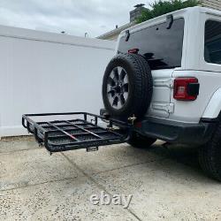 500 lbs Mobility Carrier Wheelchair Electric Scooter Medical Rack Hitch Ramp
