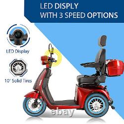 800W 3 Wheels Mobility Scooter 60V 20AH Battery Motor Wheelchair for Senior