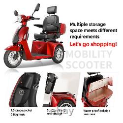 800W 3 Wheels Mobility Scooter 60V 20AH Battery Motor Wheelchair for Senior