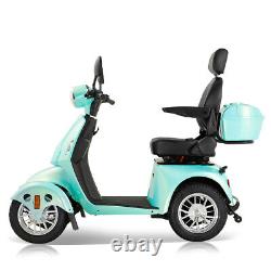 800W 4 Wheel Mobility Scooters 500lbs Reclinable Chair All Terrain Senior Adults