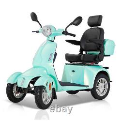 800W 4 Wheel Mobility Scooters 500lbs Reclinable Chair All Terrain Senior Adults