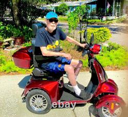 800W Heavy Duty Four Wheel Mobility Scooters for Seniors & Adult 500lbs Capacity