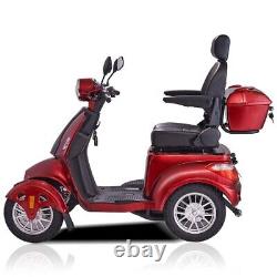 800W Heavy Duty Four Wheel Mobility Scooters for Seniors & Adult 500lbs Capacity