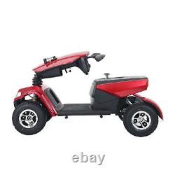 Adult 4 Wheels Electric Mobility Scooter Motorized Wheelchair for Outdoor Travel