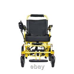 Automatic Reclining Medical Durable Electric Wheelchair (Foldable) Gold Frame
