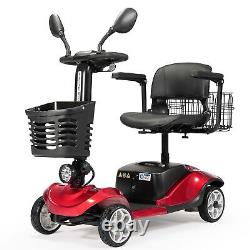 Big 4 Wheels Mobility Scooter Power Wheelchair for Senior Slop Protection Basket