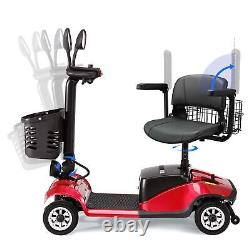 Big 4 Wheels Mobility Scooter Power Wheelchair for Senior Slop Protection Basket