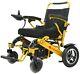 Big Seat Electric Battery Heavy Duty Mobility Wheelchair 365lb Capacity Gold