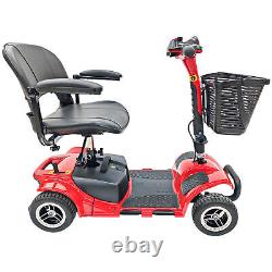 Compact Duty 4Wheel Electric Mobility Scooter Portable Powered Mobile Wheelchair