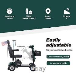 Compact Elderly Electric Mobility Scooter Outdoor Power Wheelchair