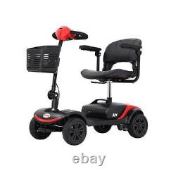 Compact Mobility Scooter with LED Light Electric Wheel Chair Sliding Swivel Seat