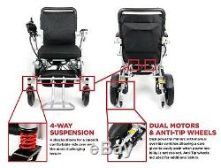 Deluxe RANGER Folding Motorized Wheelchair, lightweight compact Power Scooter