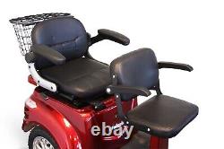 E-Wheels EW-66 2 Passenger Heavy Duty 700 Watt Electric Trike Mobility Scooter